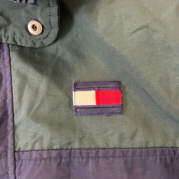 Vintage Tommy Hilfiger M 90s Hooded Jacket Sailing Windbreaker Coat - Picture 4 of 9